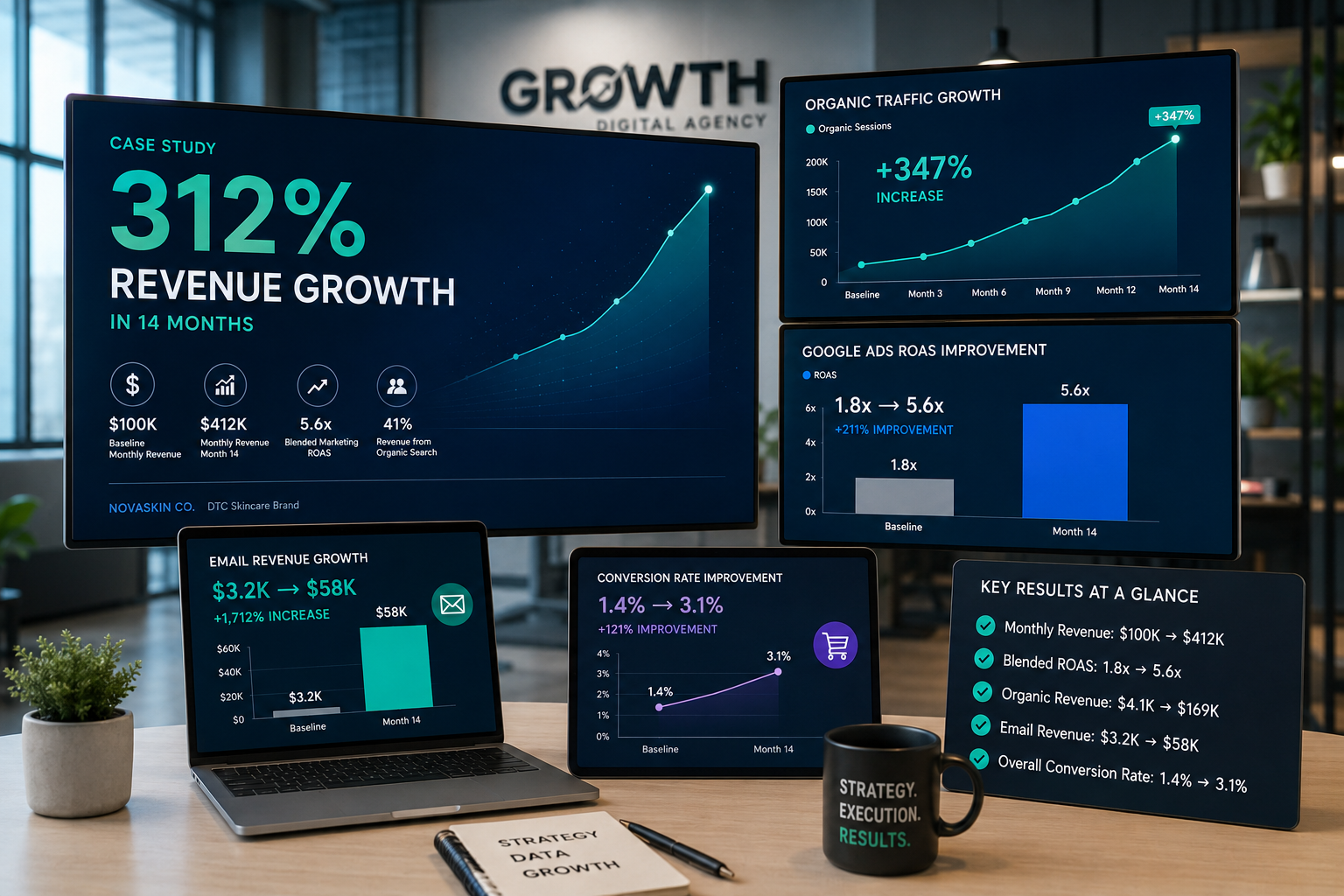 Digital Marketing Agency Case Study: From Stagnant to 312% Revenue Growth